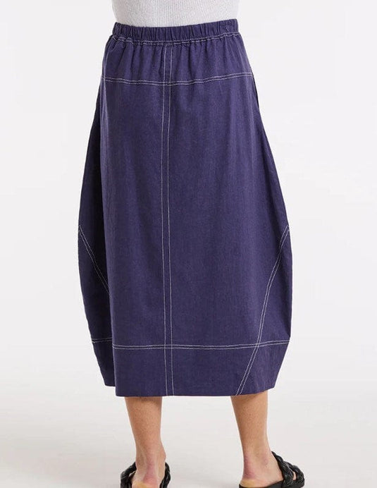 Marco Polo Womens Topstitched Skirt