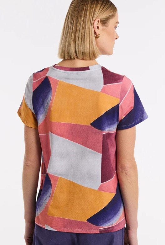 Load image into Gallery viewer, Yarra Trail Womens Short Sleeve Multi Mirage Tee
