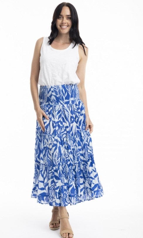 Load image into Gallery viewer, Orientique Womens Hayman Blue Skirt
