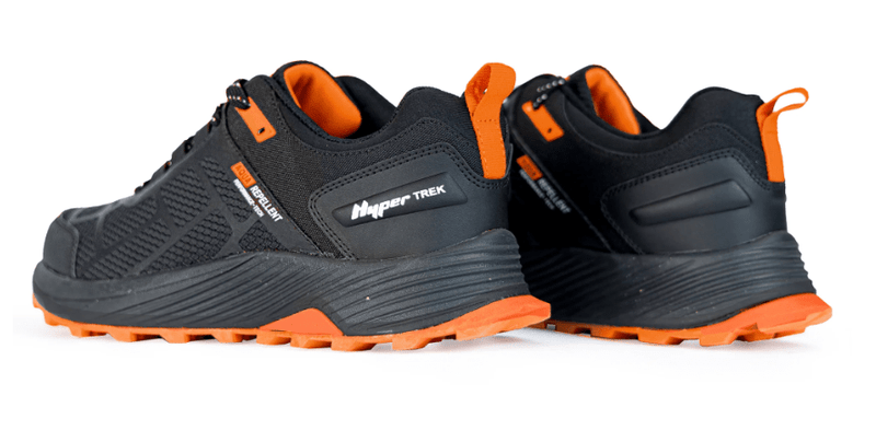 Load image into Gallery viewer, Sfida Mens Alpine Trail Black/Orange Runner Shoes
