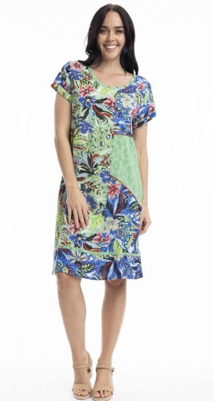 Load image into Gallery viewer, Orientique Womens Grayton Patch Dress
