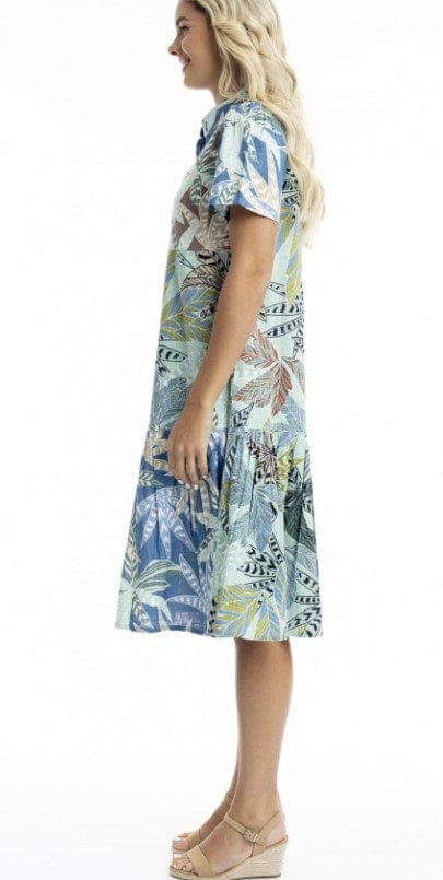 Load image into Gallery viewer, Orientique Womens Fitzroy Midi Patch Dress
