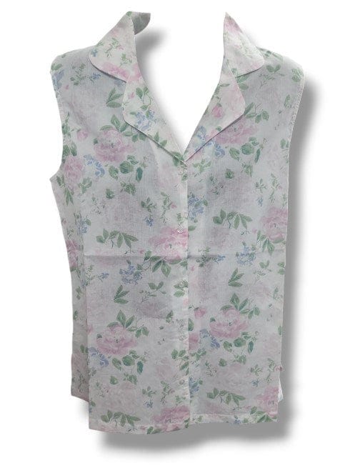 French Country Womens Short Sleeve Summer Roses Pyjama