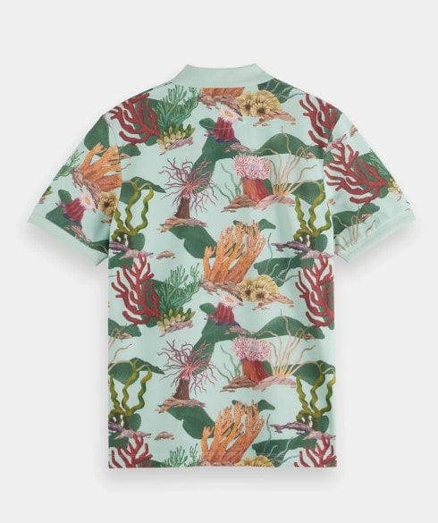 Load image into Gallery viewer, Scotch &amp; Soda Mens Coral Reef Camo Printed Polo Shirt
