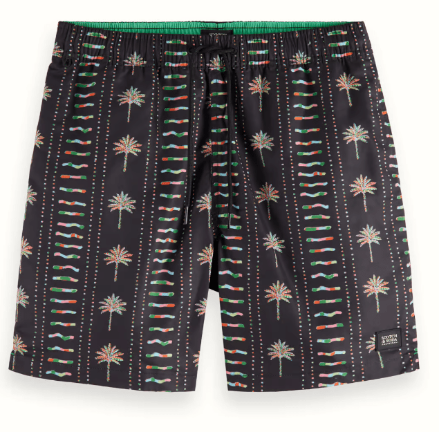 Load image into Gallery viewer, Scotch &amp; Soda Mens Mid Length Swim Short All Over Print
