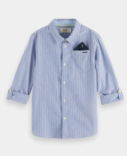 Scotch & Soda Boys Regular-Fit Yarn-Dyed Shirt