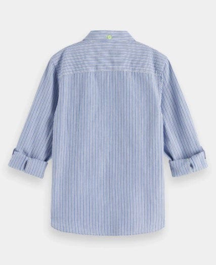 Load image into Gallery viewer, Scotch &amp; Soda Boys Regular-Fit Yarn-Dyed Shirt
