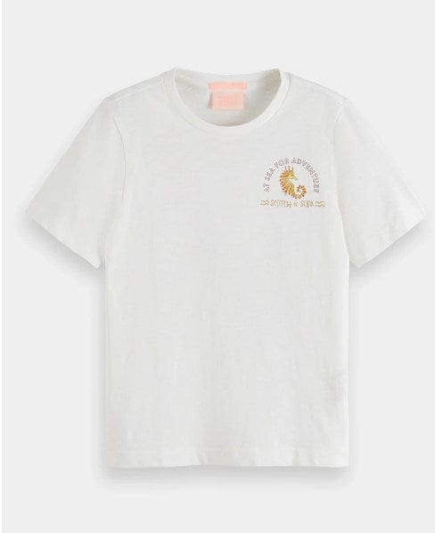 Scotch & Soda Girls Regular-Fit Artwork T-Shirt