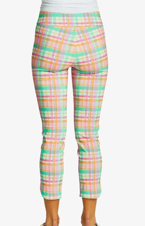 Pingpong Womens Lizzy Check Pull On Pant