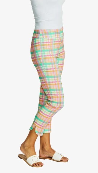 Pingpong Womens Lizzy Check Pull On Pant