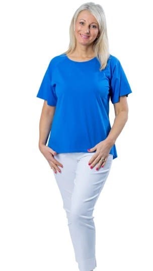 Load image into Gallery viewer, Equinox Womens Short Raglan Sleeve Stretch Cotton Top
