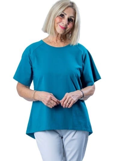 Load image into Gallery viewer, Equinox Womens Short Raglan Sleeve Stretch Cotton Top
