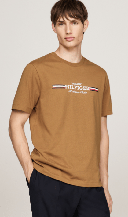 Load image into Gallery viewer, Tommy Hilfiger Mens Hilfiger Ches Stripe Tee Shirts
