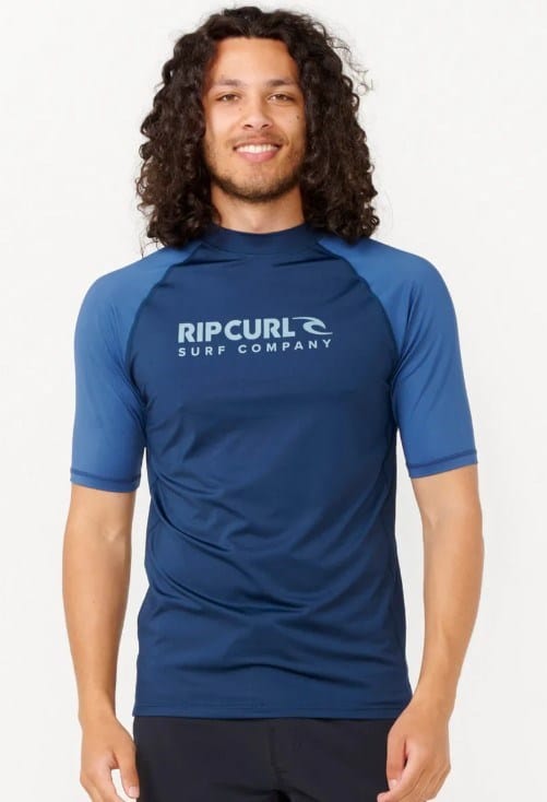 Rip Curl Mens Shock UV Short Sleeve Rash Vest