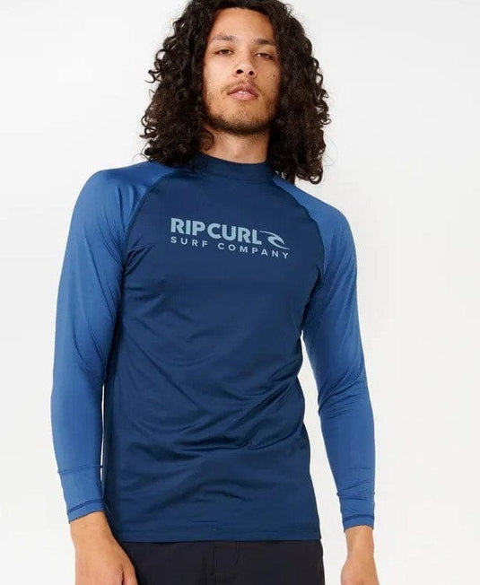 Rip Curl Mens Shock UV Long Sleeve Rash Vest