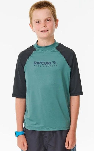 Rip Curl Boys Shock UV Short Sleeve Rash Vest