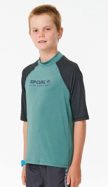 Rip Curl Boys Shock UV Short Sleeve Rash Vest