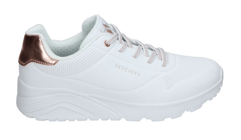Load image into Gallery viewer, Skechers Kids UNO Lite Metallic Mode Air Cooled Memory Foam Shoes