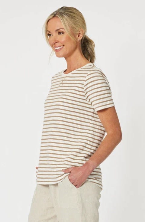 Load image into Gallery viewer, Gordon Smith Womens Classic Stripe Tee
