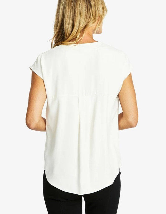 Pingpong Womens Helen V-Neck Slinky Top