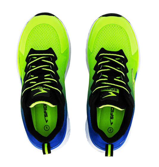 Sfida Kai Boys Runners Lace Up - Lime/Royal Shoes