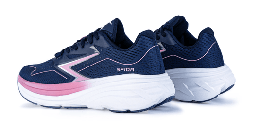 Sfida Cruze Womens Runner Lace Up - Light Navy/Pink Shoes