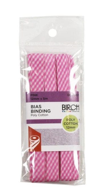 Birch Bias Binding Gingham Print