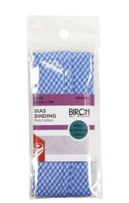 Birch Bias Binding Gingham Print