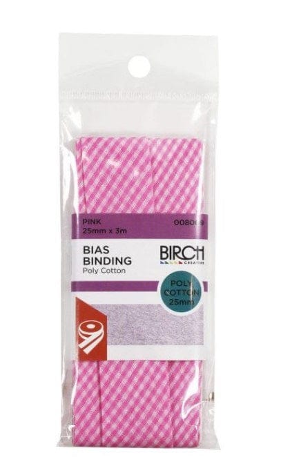 Birch Bias Binding Gingham Print