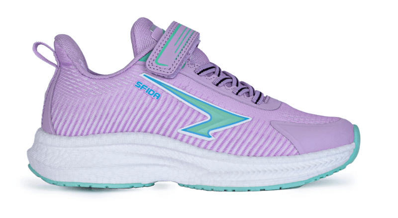 Load image into Gallery viewer, Sfida Zephyr Girls Performance Runners V Strap - Lilac/Mint Shoes
