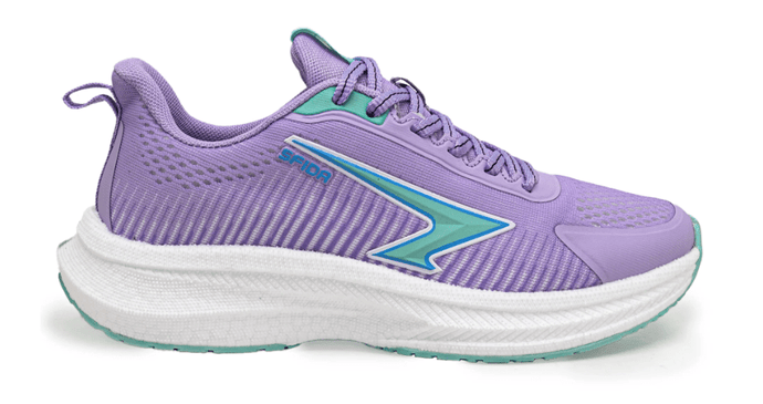 Sfida Zephyr Girls Performance Runner Lace Up - Lilac/Mint Shoes