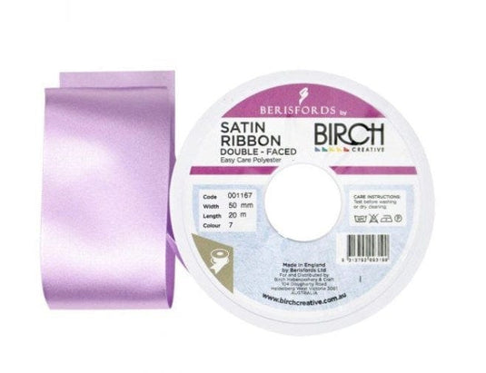 Birch Ribbon Poly Satin Double Sided