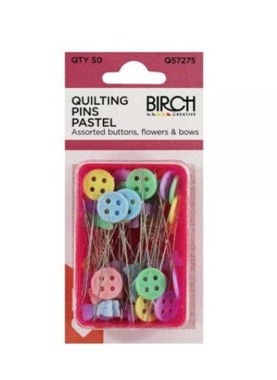 Birch Pins Quilting Pastel Plastic