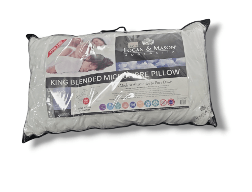 Load image into Gallery viewer, Logan &amp; Mason King Blended Microfibre Pillow
