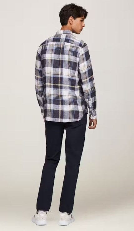 Load image into Gallery viewer, Tommy Hilfiger Mens Linen Check Shirt
