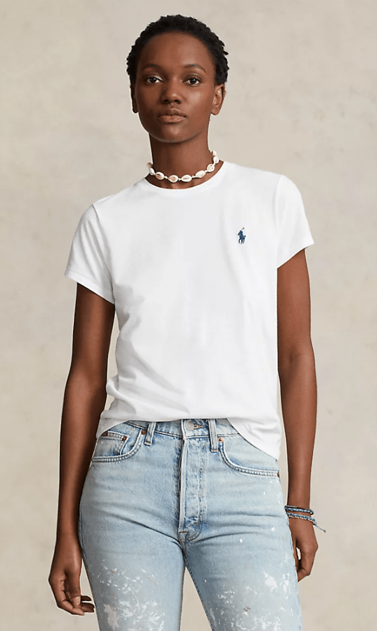 Load image into Gallery viewer, Ralph Lauren Womens Cotton Jersey Crewneck Tee
