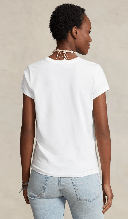 Ralph Lauren Womens Cotton Jersey Crewneck Tee