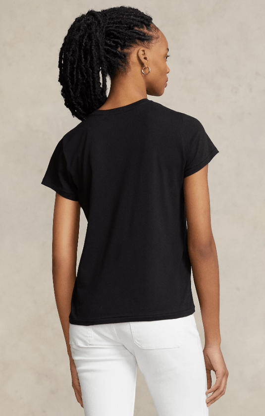 Ralph Lauren Womens Cotton Jersey Crewneck Tee