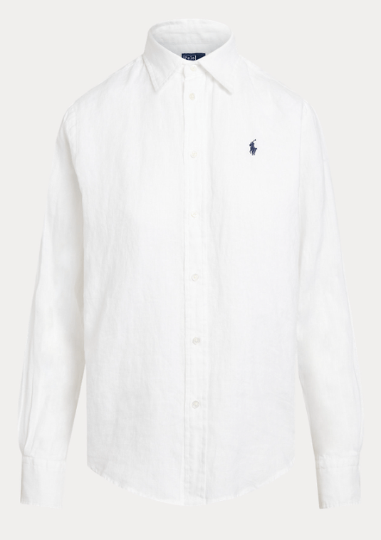 Ralph Lauren Womens Relaxed Fit Linen Shirt