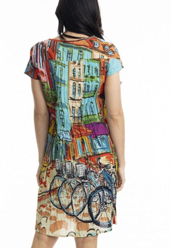 Load image into Gallery viewer, Orientique Womens Printed Cotton Easy Fit Dress
