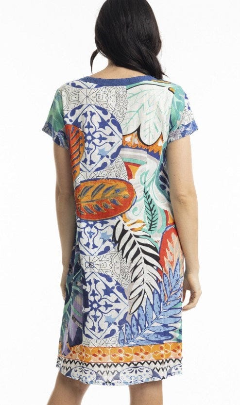 Load image into Gallery viewer, Orientique Womens Cayman Patch Dress
