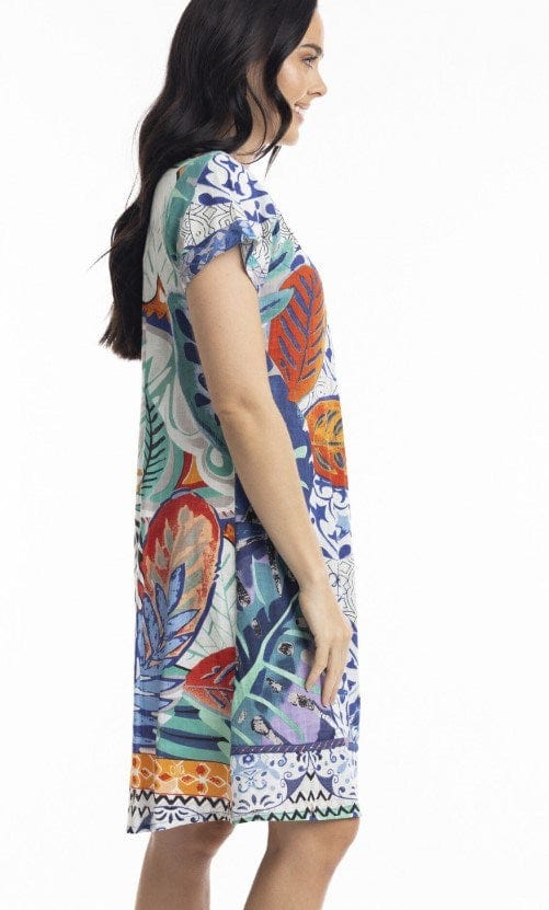 Load image into Gallery viewer, Orientique Womens Cayman Patch Dress
