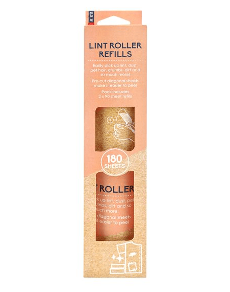 Birch Lint Roller Refills 180 PC 2 X 90 Sheet