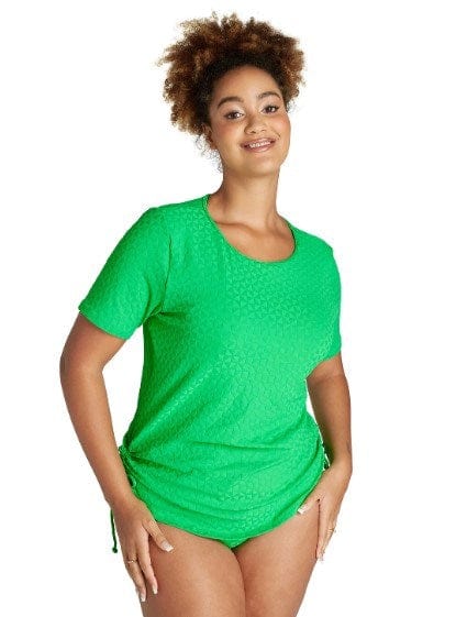 Genevieve Swimwear Womens Sun Safe Rash Tee