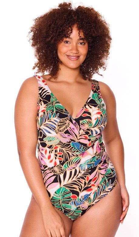 Load image into Gallery viewer, Genevieve Swimwear Womens Tropicana Wrap One Piece
