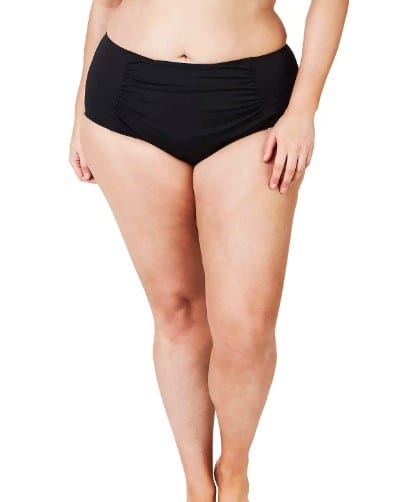 Genevieve Swimwear Womens Black 50?s Brief