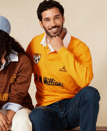 Load image into Gallery viewer, R.M. Williams Mens Wallabies Heritage Rugby Long Sleeve Regular Jersey
