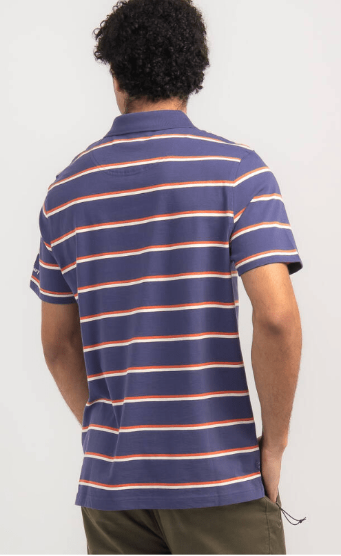 Load image into Gallery viewer, Canterbury Mens Yarn Dye Stripe Short Sleeve Polo
