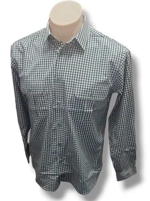 Cipollini Mens Long Sleeve Cotton Yarn Dyed Check Shirt