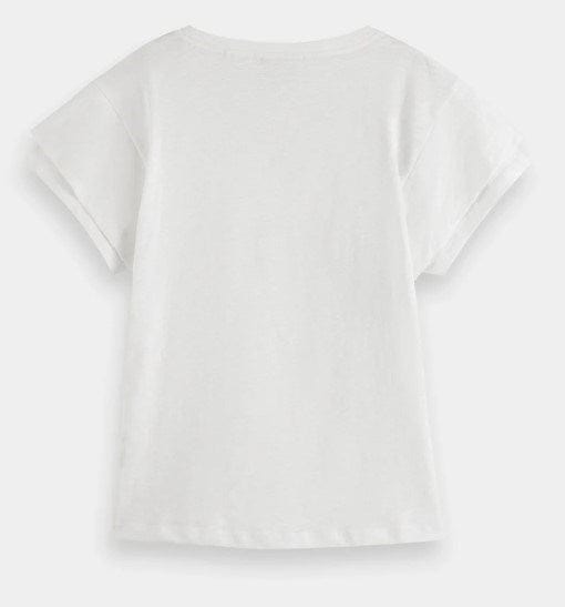 Load image into Gallery viewer, Scotch &amp; Soda Womens Layered Sleeve V-Neck T-Shirt
